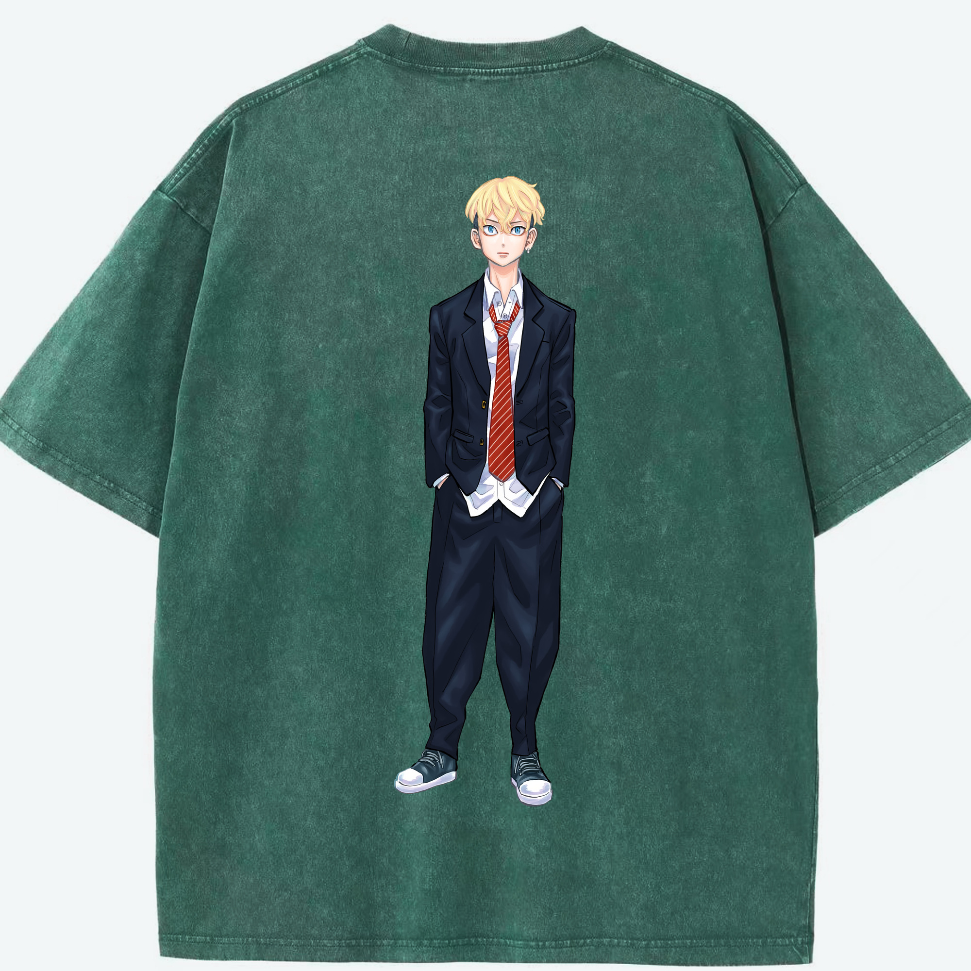 （画像用） 東京リベンジャーズ Tokyo Revengers 綿100% ヴィンテージ風 半袖Tシャツ（背面プリント）